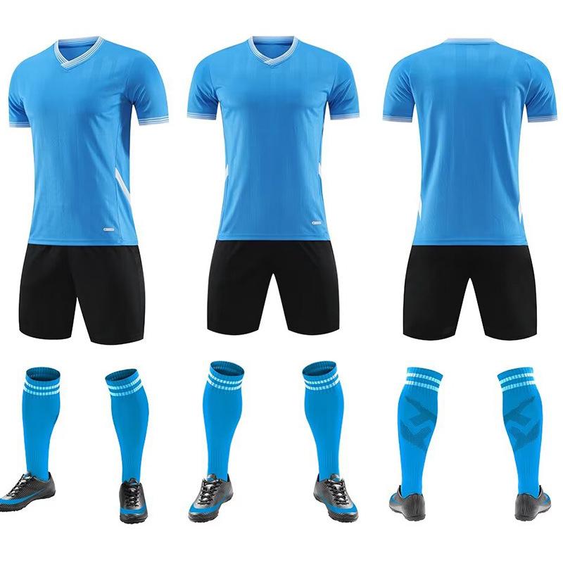 Football Jersey Set Men'S Training Jersey Adult Children'S Sports Student Competition Jersey Print Number Short-Sleeved Jersey Men'S And Women'S Summe