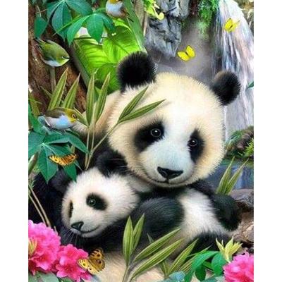5D DIY Cute Panda Diamond Stick Drill Kit DIY Broca Completa Decoração Para Casa