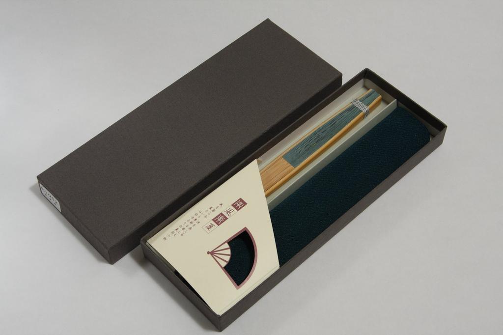 Kyoto Fan with Fan Presentation Made in Japan [Hasegawa] Men's Bag, Box, (Fireflies/Green)