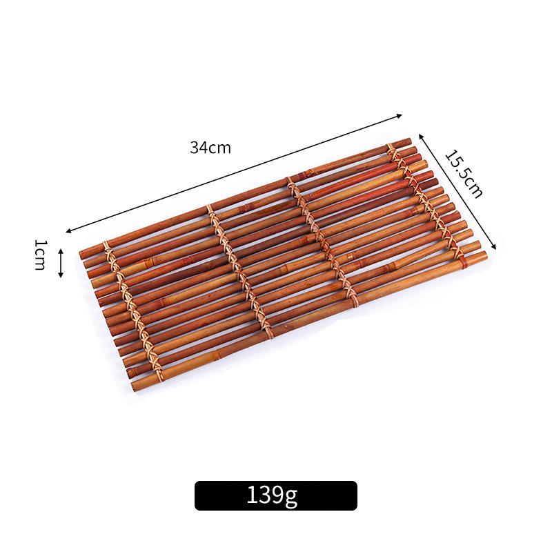 Japanese Material Placement Plate Decorative Sashimi Bamboo Chops Bamboo Fence Seafood Pose Props Decorations and Ornaments