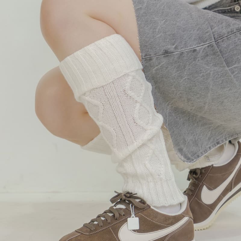 Meminn Drawing Knit Leg Warmer 3colors