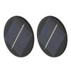 2Pcs Solar Panel 6V Round 80mm High Conversion Rate Good Light Transmittance Polysilicon Solar Cell Panel