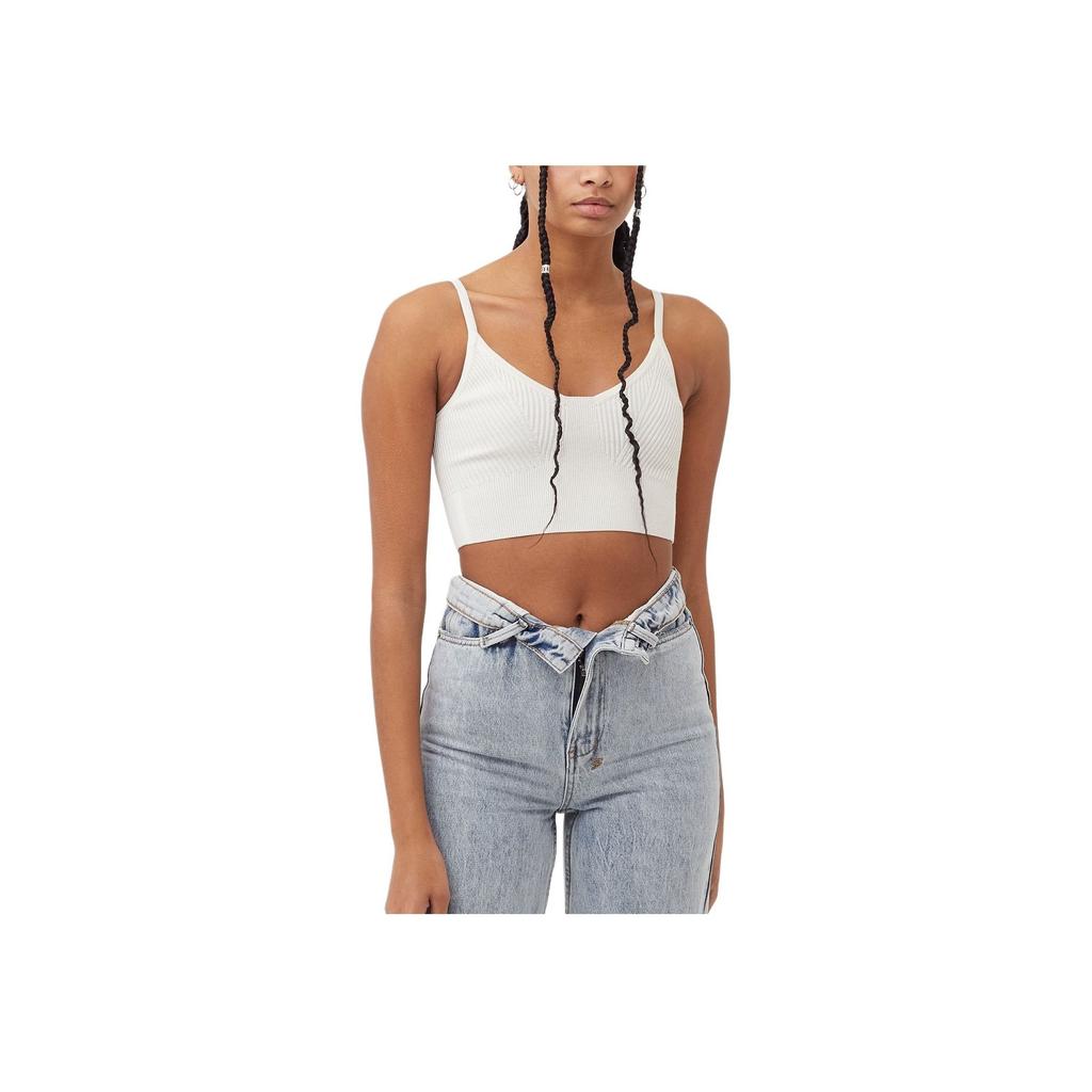 Adidas Originals  X Ivy Park Short Solid Color Breathable Tank Top Women Tops Off-White HG2418