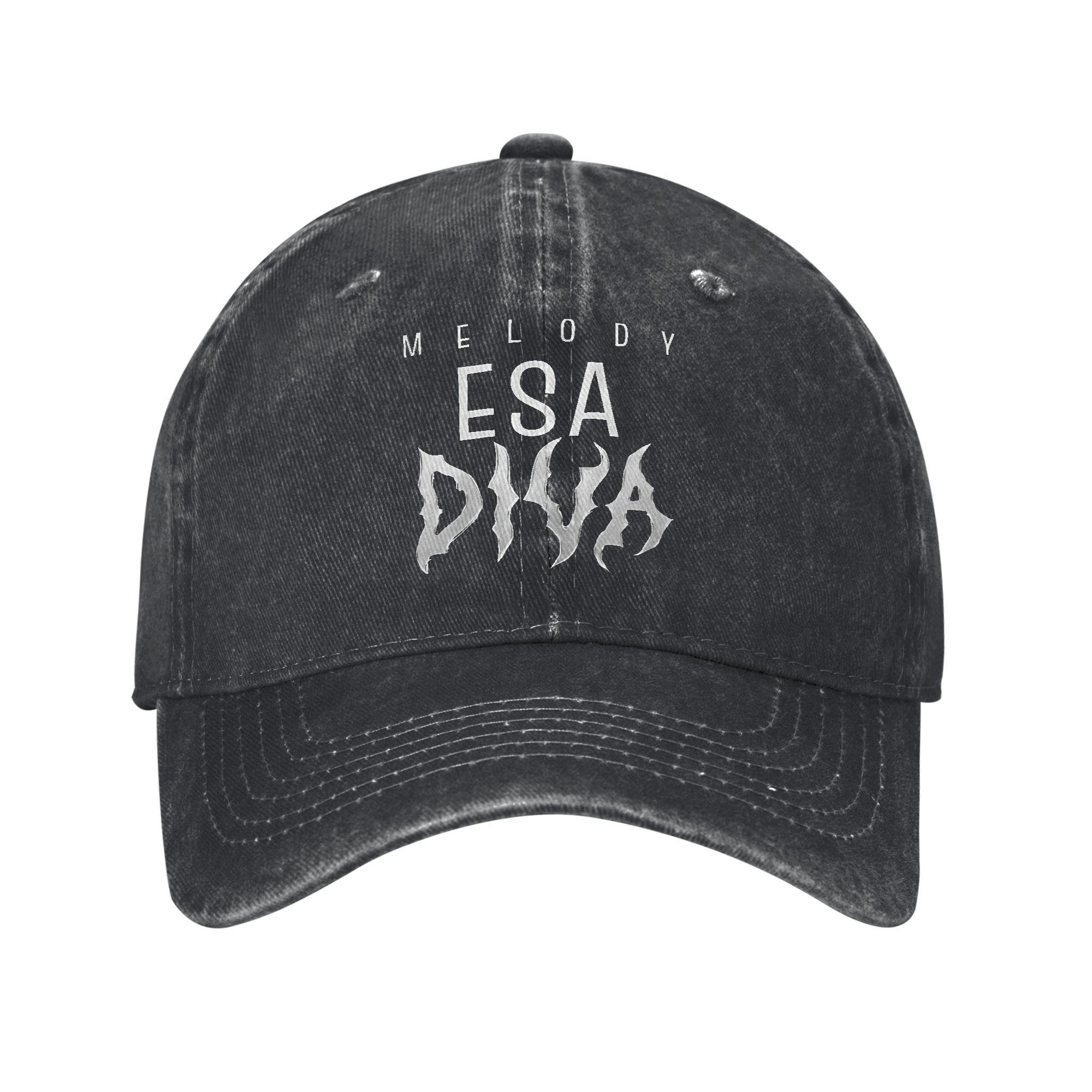 

Spain Melody Esa Diva Baseball Cap Retro Distressed Denim Washed 2025 European Song Contest Sun Cap Outdoor Travel Gift Hats Adjustable