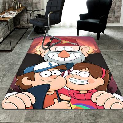 Gravity Falls Teppich Bodenmatte für Wohnzimmer oder Schlafzimmer Weicher und Bequemer Teppich ein Geschenk für Geburtstag und Feiertag.NFF0928632