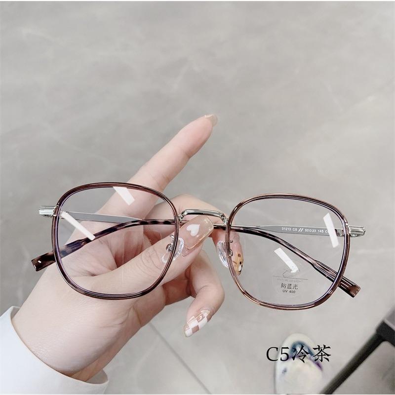 Trendy Ultra-light Anti-radiation Anti-blue Light Prescription Glasses Frame Retro Eyeglass Computer Glass Frames Clear UV400