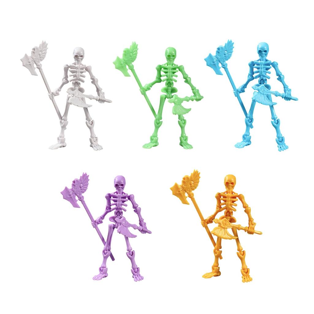 Skeleton Movable Model, Equipped With A Variety Of Weapons, Figures