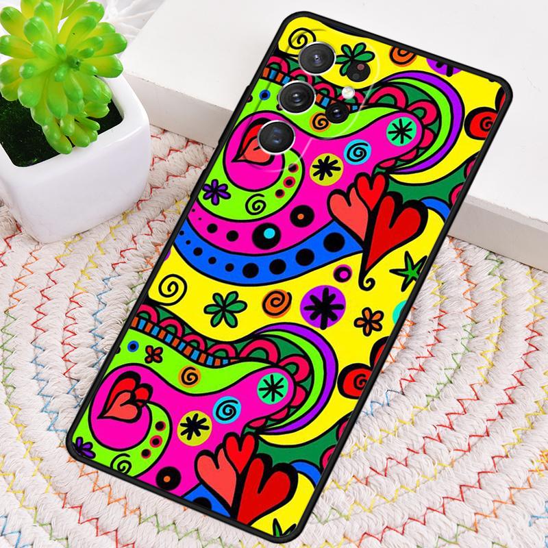 Flower Heart Phone Case for Samsung Galaxy note 10 pro S26 Ultra S23 S24 FE S25 S21 S22 PLUS shockproof Cove