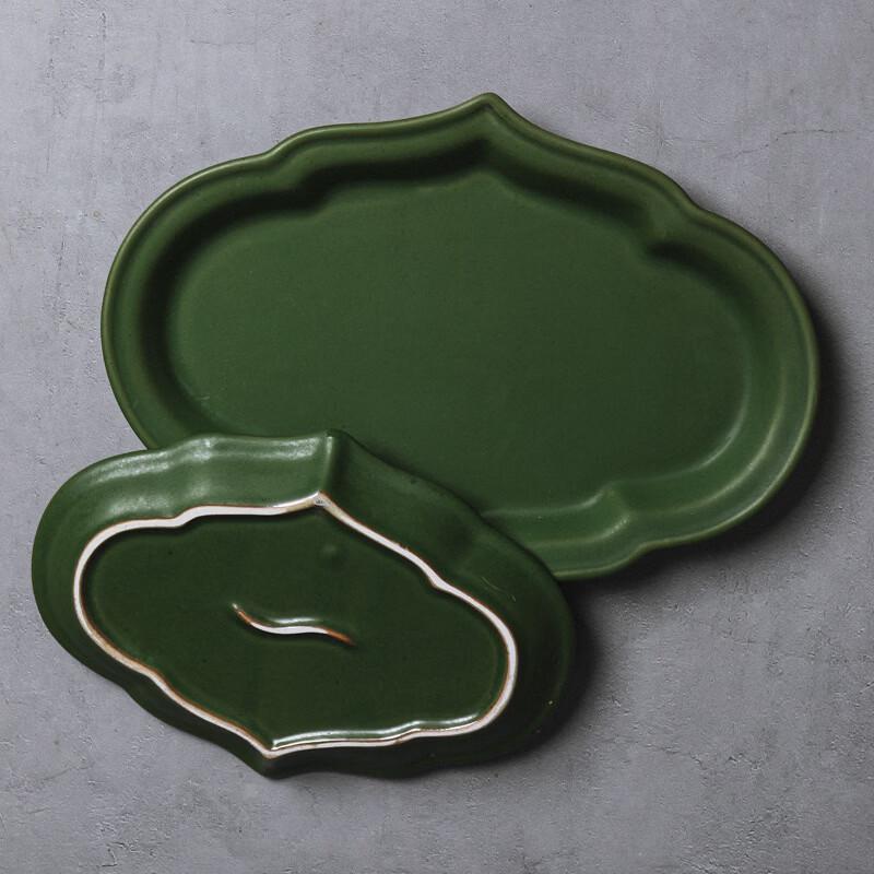 Japanese Style Ceramic Fish Dumpling Plate