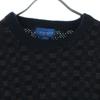TOWNCRAFT 90er Jahre Altes Karomuster Langarm Strick L Marineblau System Herren Gebraucht