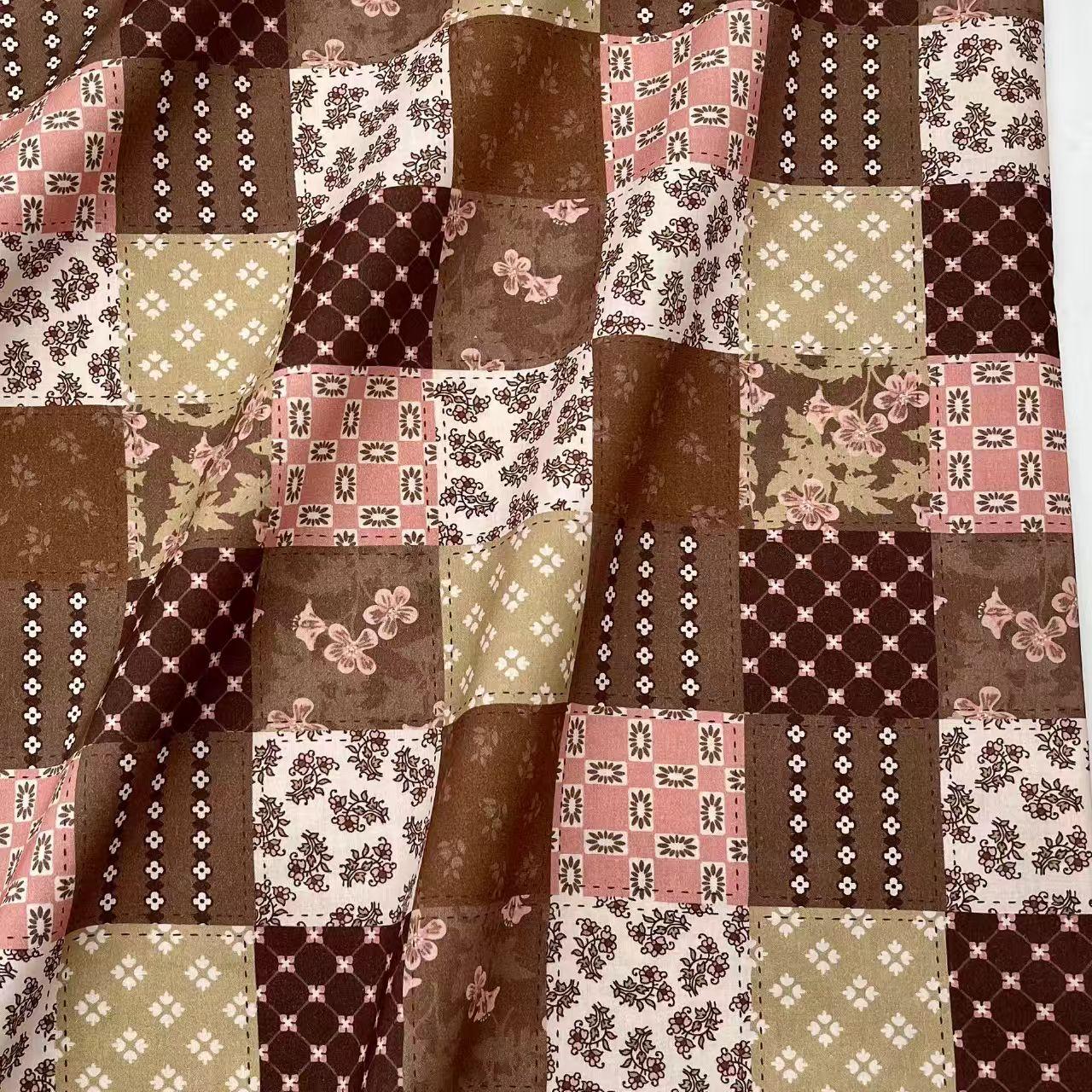 100% Cotton Printed Poplin Fabric 150 cm Width for Bags, Loungewear, Dresses & Shirts