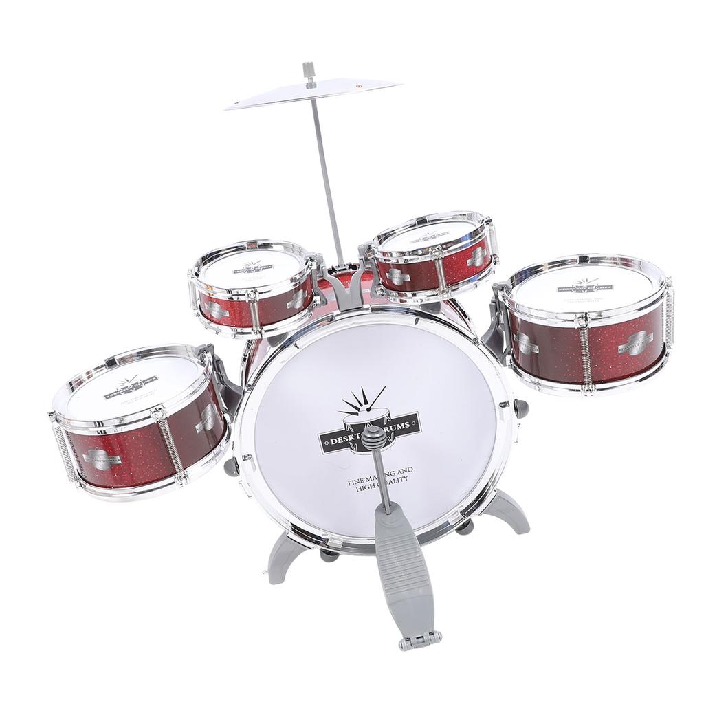 Kid Drum Set for Toddlers Jazz Drum Set for Kids 5 Drums Percussion Musical Instruments Toy