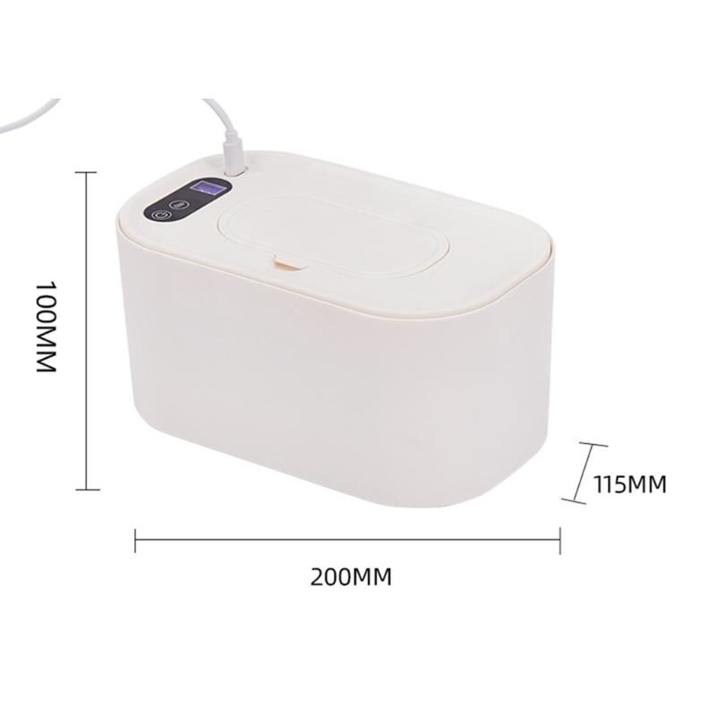 LED Display Wipes Warmer Constant Temperature Control Moisturizing Feature Portable Large Capacity for Home Use