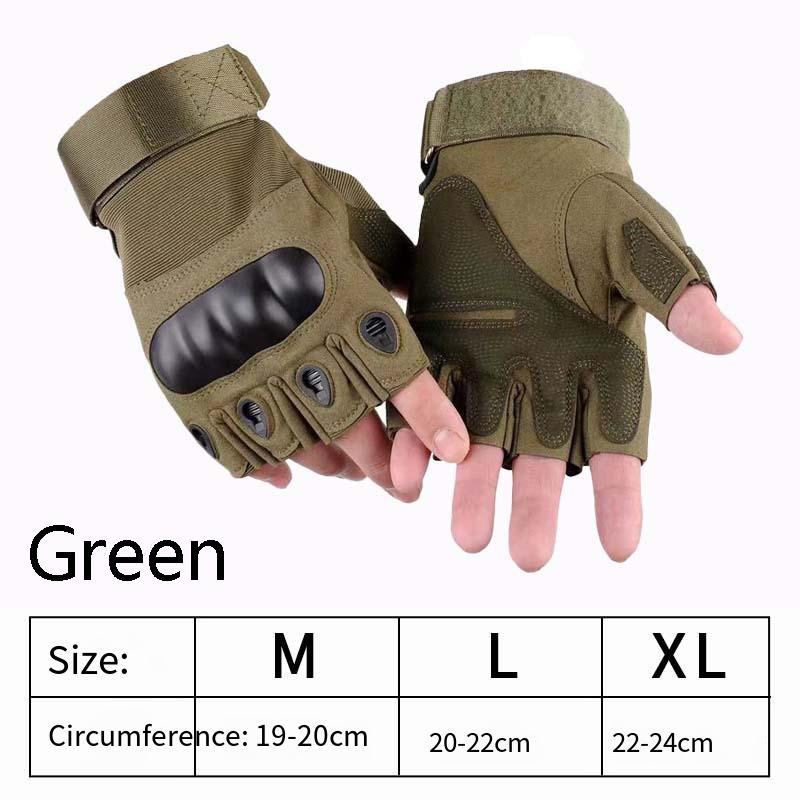 Outdoor Tactical Gloves Half Finger Paintball Airsoft Shot Hunt Combat Anti-Skid Men Bicycle Full Finger Gloves Protective Gear