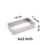 5cm Height Rectangle Thick 304 Stainless Steel Mousse Ring Tiramisu Cake Mold Cheese Fondant Baking Tool Household DIY Bakeware