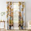 Autumn Pumpkin Truck Squirrel Sunflower Leaves Blackout Curtains For Living Room Bedroom Window Treatment Blinds Drapes