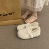 Sheepskin Version~ French Retro Light Mouth Hollow Roman Bag Head Sandals Women's Niche New Outer Wear with Skirt Single Shoes