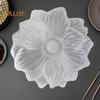 PVC Placemats for Dining Pressed Vinyl Metallic Flower Table Mats 15 Inch Round Tablemats Vinyl Place Mats for Kitchen Table Holiday Wedding