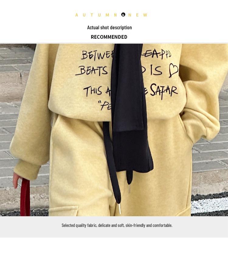 Girls' Korean-Style Sweatshirt & Cargo Pants Set 2025 - Autumn Fashion for Children