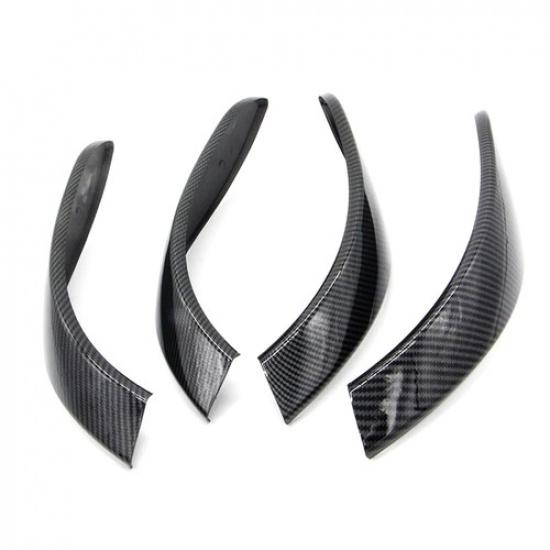 4X Carbon Fiber Interior Door Handle Cover Trim For 2013- BMW F30 320i 328i