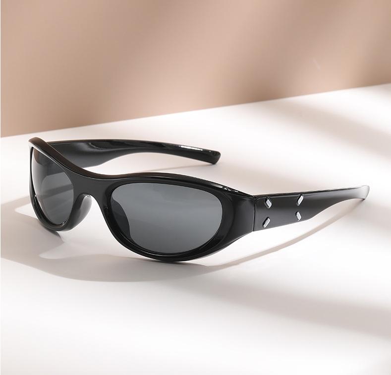 Headband Sunglasses Personalized Women s Street Photography Trendy Cat Eye Retro Sunglasses Style 1