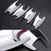 For Mercedes Benz C E GLC Class W205 W213 X253 2017 2018 Car Carbon texture Exterior Door Handle Pull / Door Bowl Cover Trim