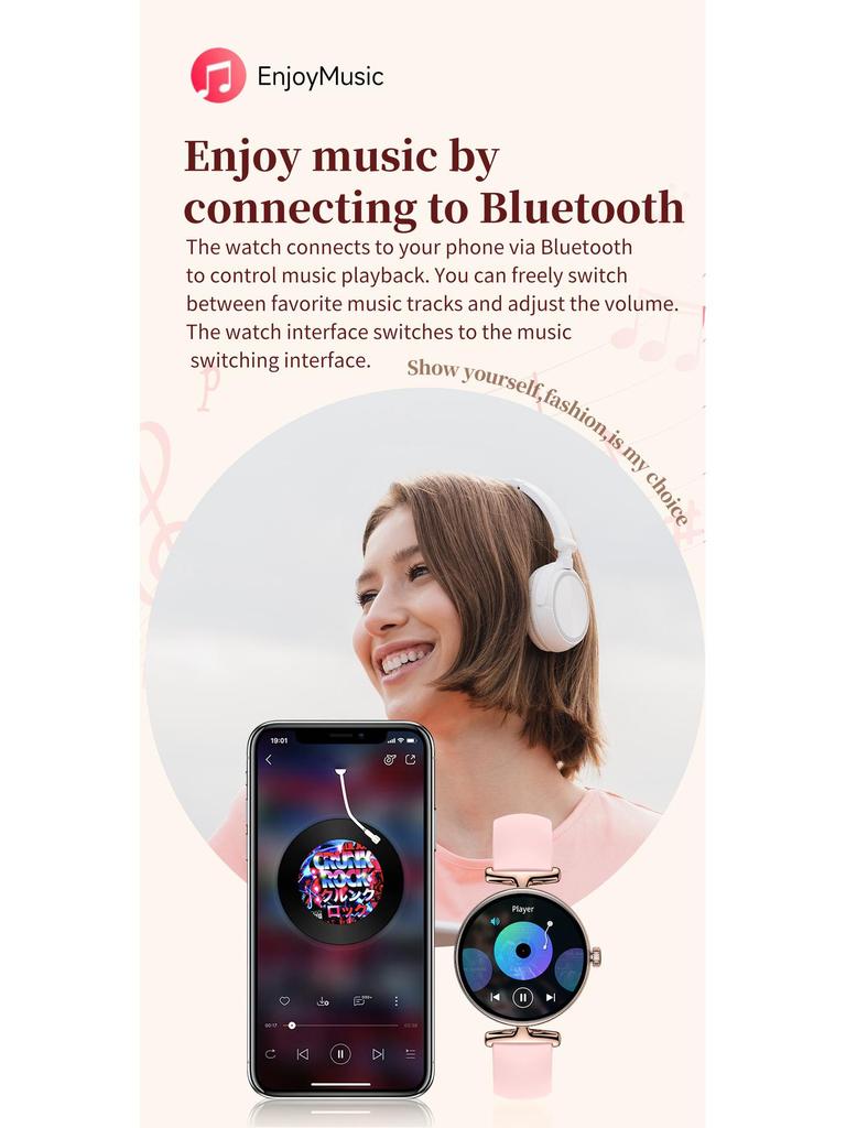 V81 Women's Multifunctional Smartwatch: Heart Rate, Blood Pressure, Bluetooth Calling, Sports, Blood Oxygen, Day Display.