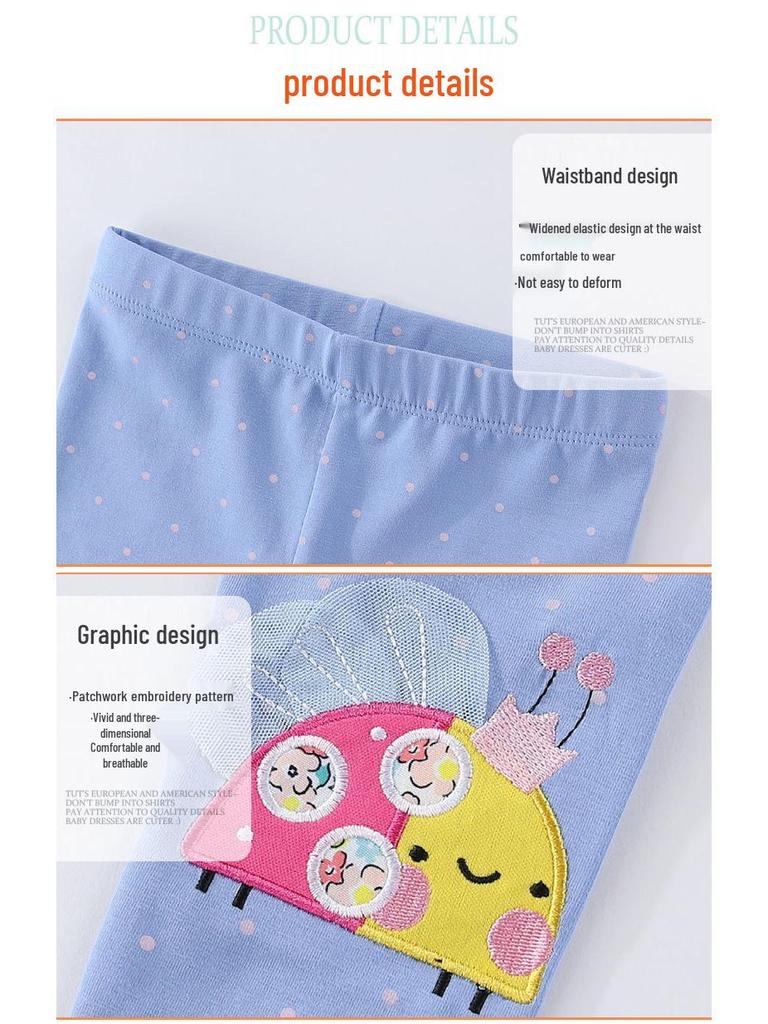 Autumn Knit Leggings for Girls - Long Pants for Children