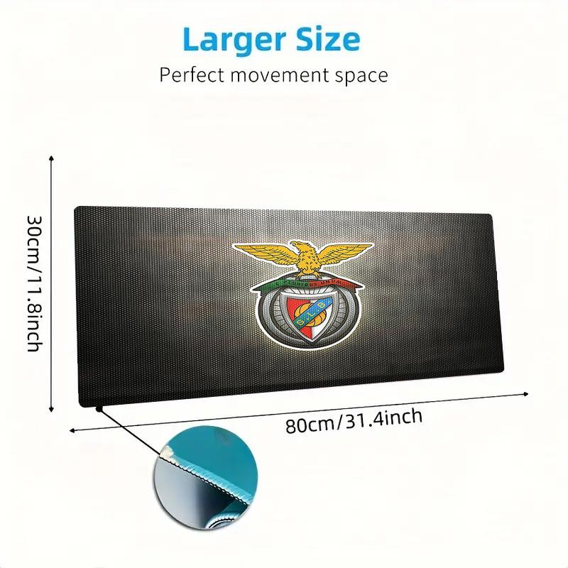 Sport Lisboa e Benfica Print  Cushion Non-slip Laptop Tablet Big Mousepad XXL Mat Mini PC Playmat With Lock edge