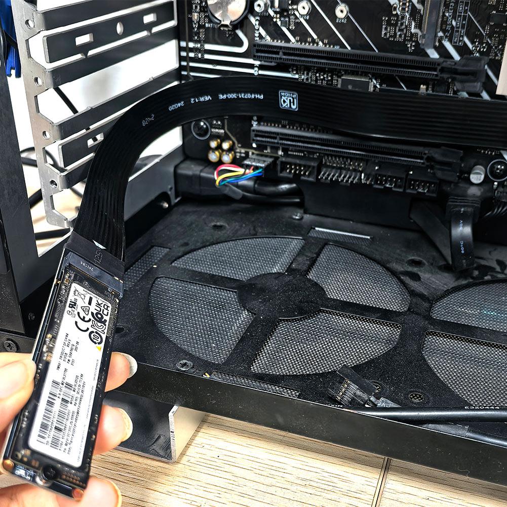 M.2 NVME NGFF M-Key SSD Skjøtekabel NGFF M-Key PCIe4.0 SSD Utvidelseskort M.2 SSD PCI-Express 4.0 X4 M Key Forlenger