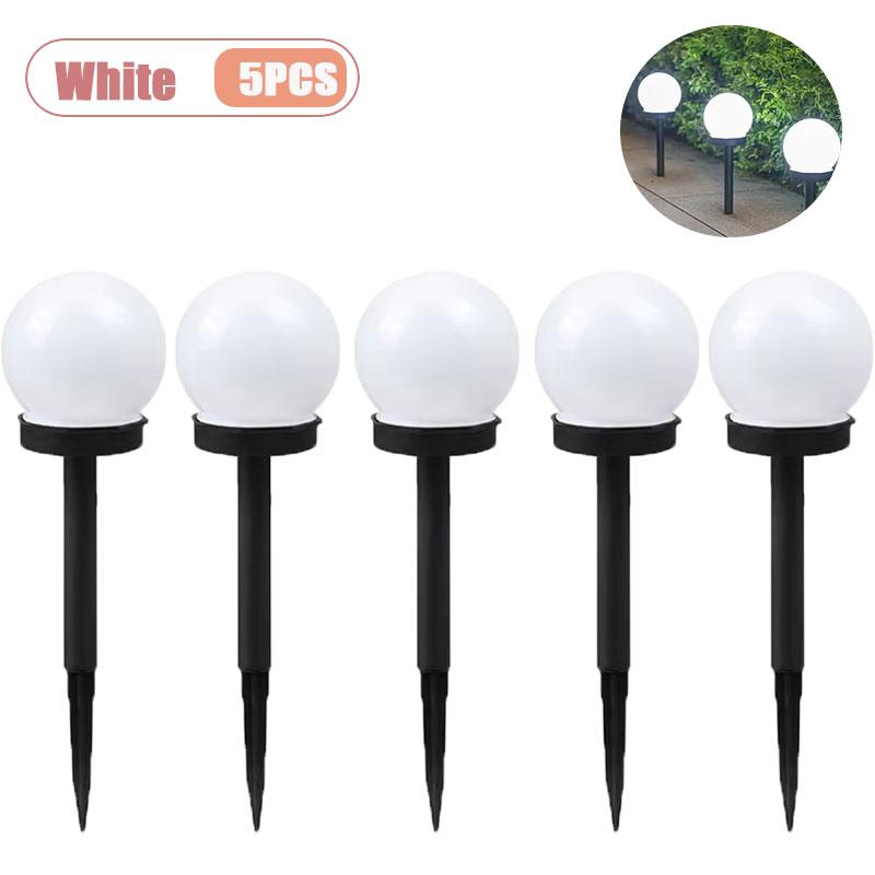 Solar LED Globe Garden Lights for Pathway Patio Deck Lawn and Terrace Outdoor Landscape Lighting Weatherproof IP65 Rated
