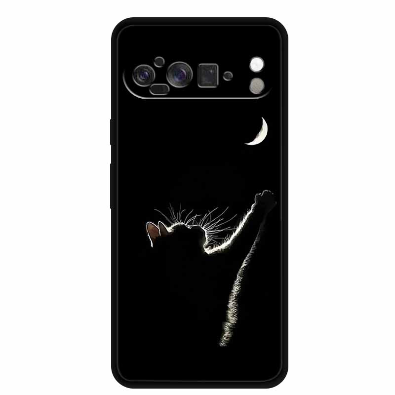 

Для Google Pixel 10 Pro XL Чехол Силиконовый ТПУ Чехол для Телефона для Pixel10 Pro XL Цветы Подарок Черный Задний Мягкий Защитный Чехол Pixel 10