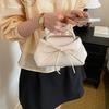 Simple Temperament Bow Small Square Bag New Feeling Women's Bag Trendy Fashion Shoulder Bag