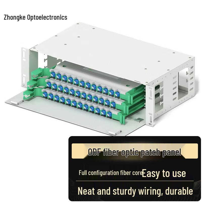 Zhongke Optoelectronics ZK-ODF Series 19-inch Rack-Mount Fiber Optic Distribution Frame