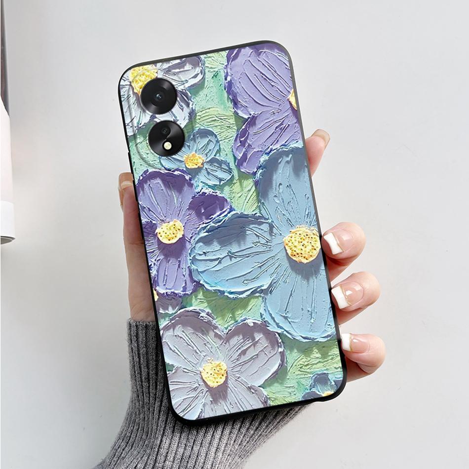 For Oppo A18 A38 Case Cute Bear Frog Cartoon Soft Silicon Phone Case For Oppo A38 4G A 38 OppoA38 CPH2579 6.56" Back Cover Capas