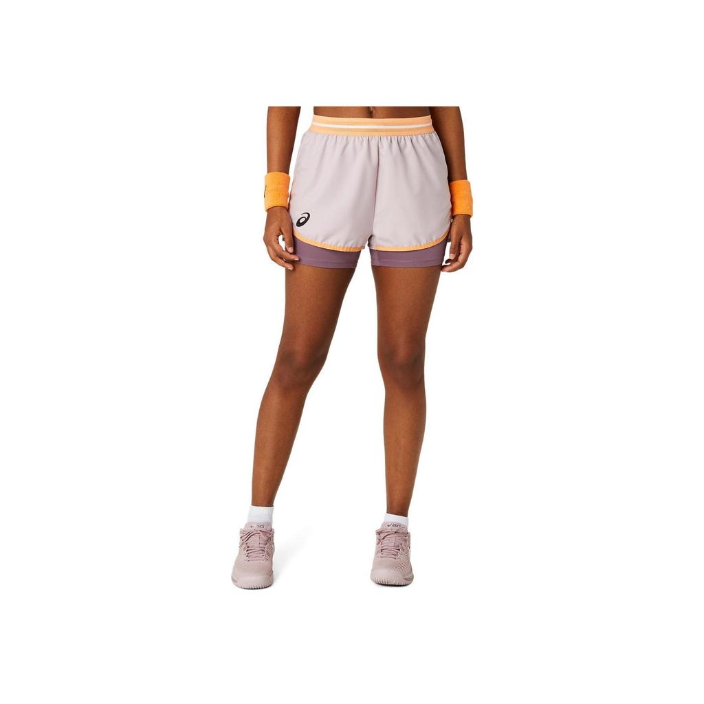 Asics Match Shorts Lightweight Comfortable Versatile Lined Casual Shorts Women Shorts Pink 2042A320-704