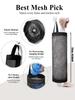 1pc Garbage Bag Storage Hanging Bag, Wall-Mounted Drawstring Shoe Storage Bag, Kitchen Plastic Bag Organizer, Woven Mesh Bag,Plastic Bag Holder
