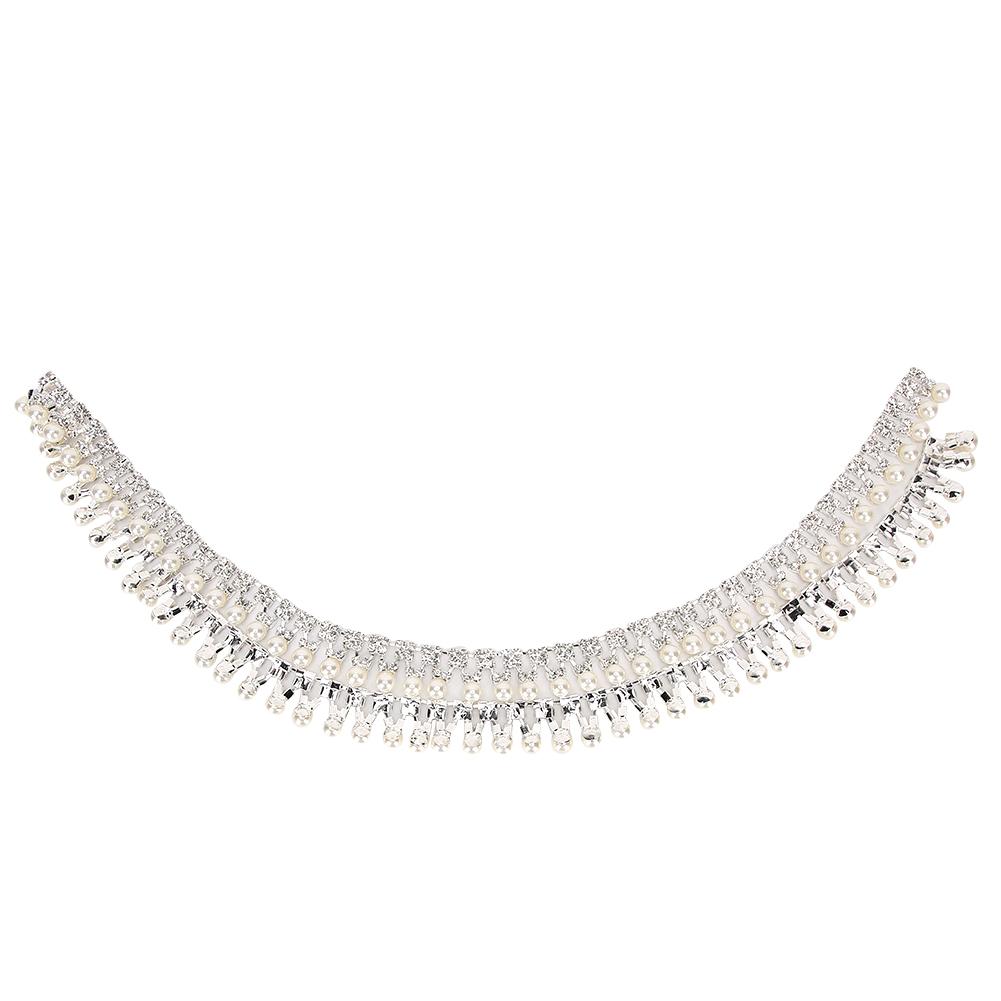 

Жемчужная цепочка со стразами, кулон, сделай сам, швейная одежда, аксессуары для свадебного платья, ширина 2 см