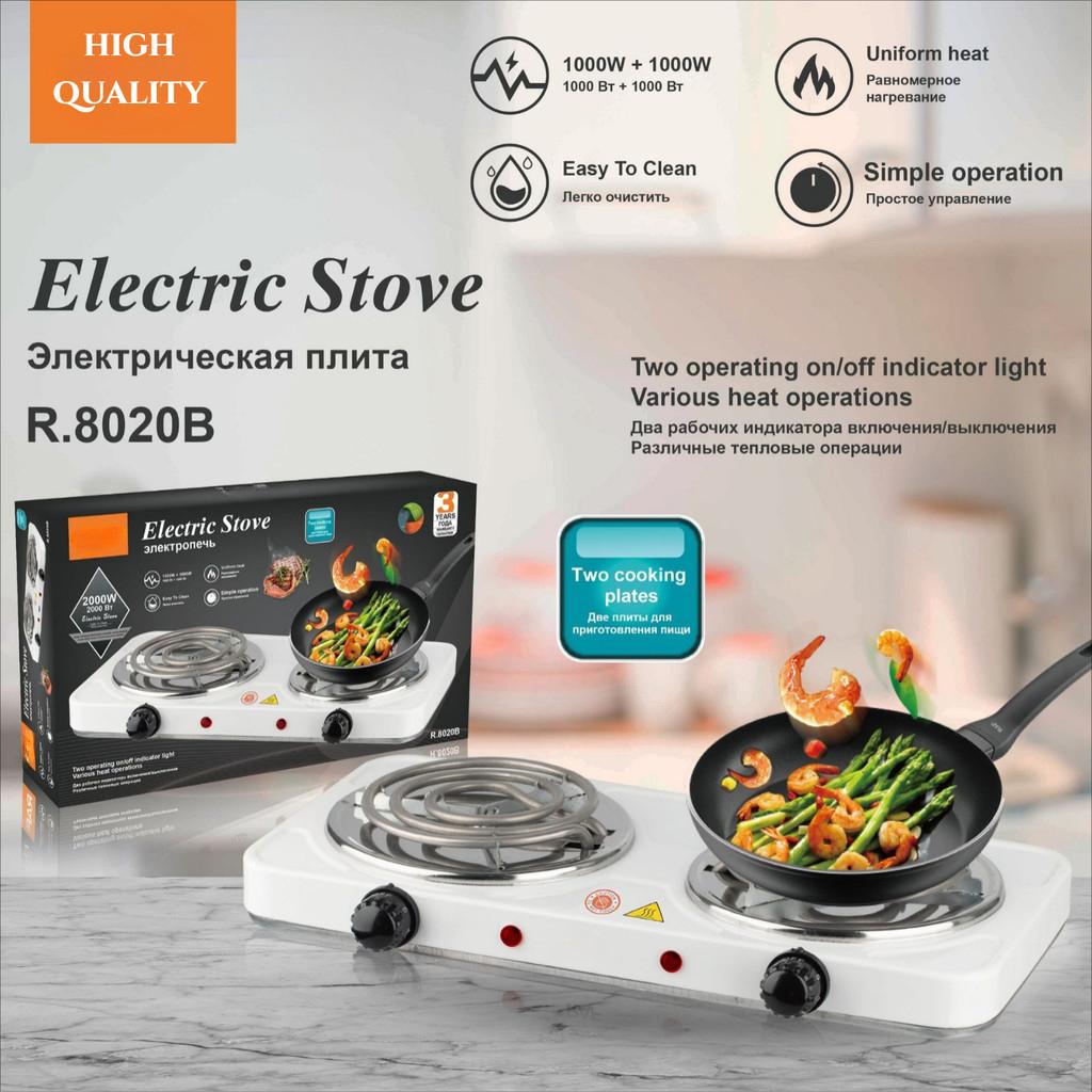 2000W Multifunctional Small Household Electric Stove Kitchen Desktop Cooking Stove High Power Two-Burner Induction Cooker