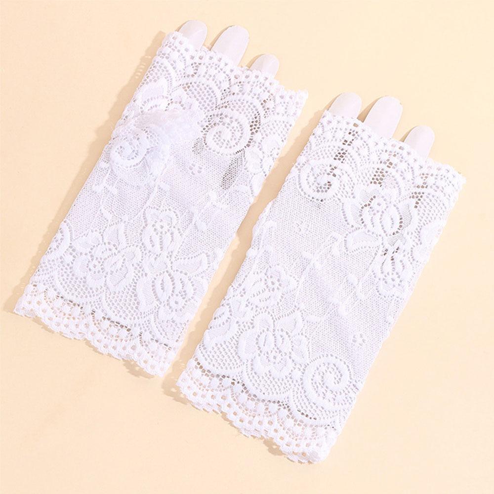 Sunscreen Short Gloves Half Finger Driving Gloves Fashion Performance Gloves Dance