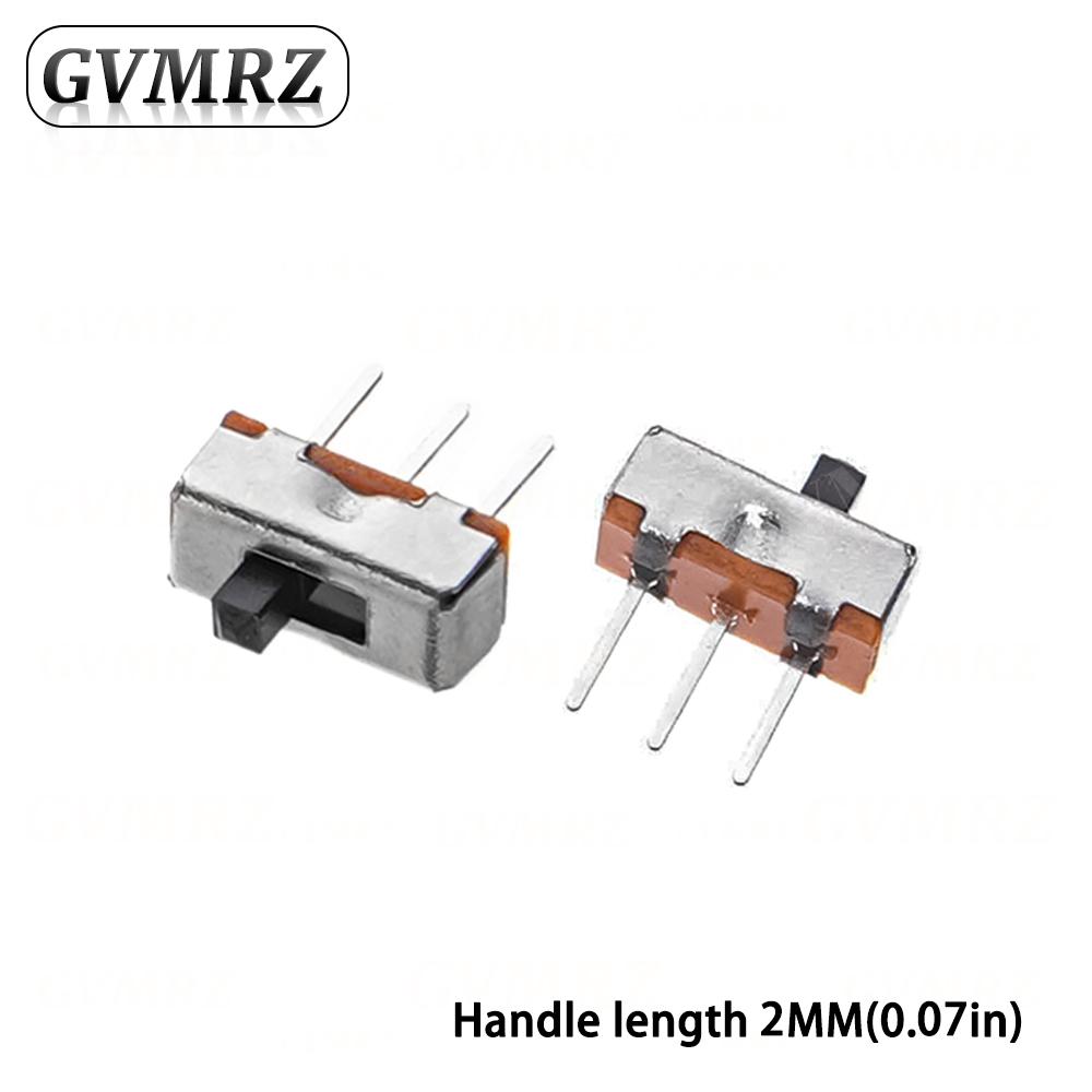 20Pcs SS12D00 Interruptor On-Off Mini Slide Switch 3pin 1P2T 2 Position High Quality Toggle Switch Handle Length 2mm 3mm 4mm 5mm