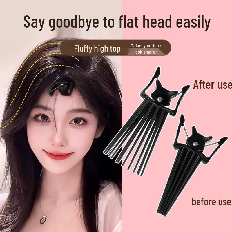 Vysoký kořínek lebky Nadýchaná beze stop Neviditelná ofina Polohovací krokosvorka pro krátké vlasy