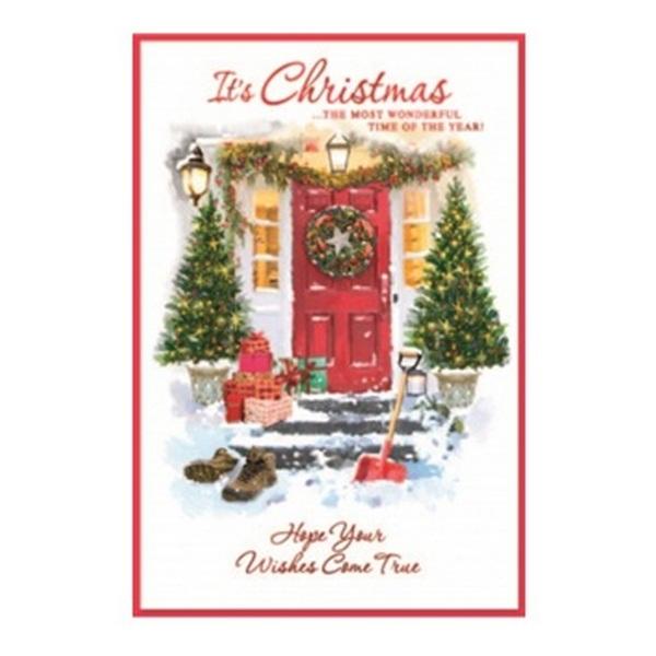 Simon Elvin The Most Wonderful Time Of The Year Christmas Greetings Card (Pack of 6)