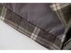 2025 Autumn/Winter Women's Elegant Plaid Button Half Skirt - European & American Style Fashion