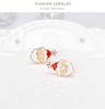 Women Santa  Christmas Ear Studs Cute Cartoon Earrings Jewelry Gifts for Ladies