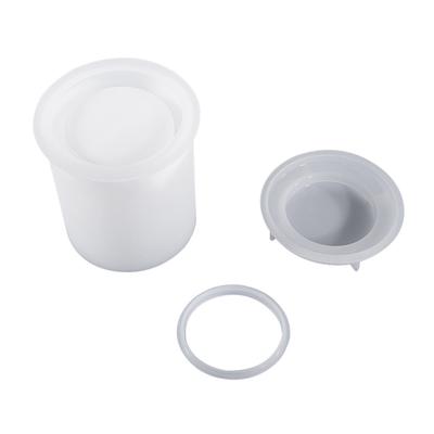 Resin Casting Mold Silicone Cosmetic Cup Jewelry Box Decoration Storage Epoxy Mold for Handmade Crafts Home Decoration