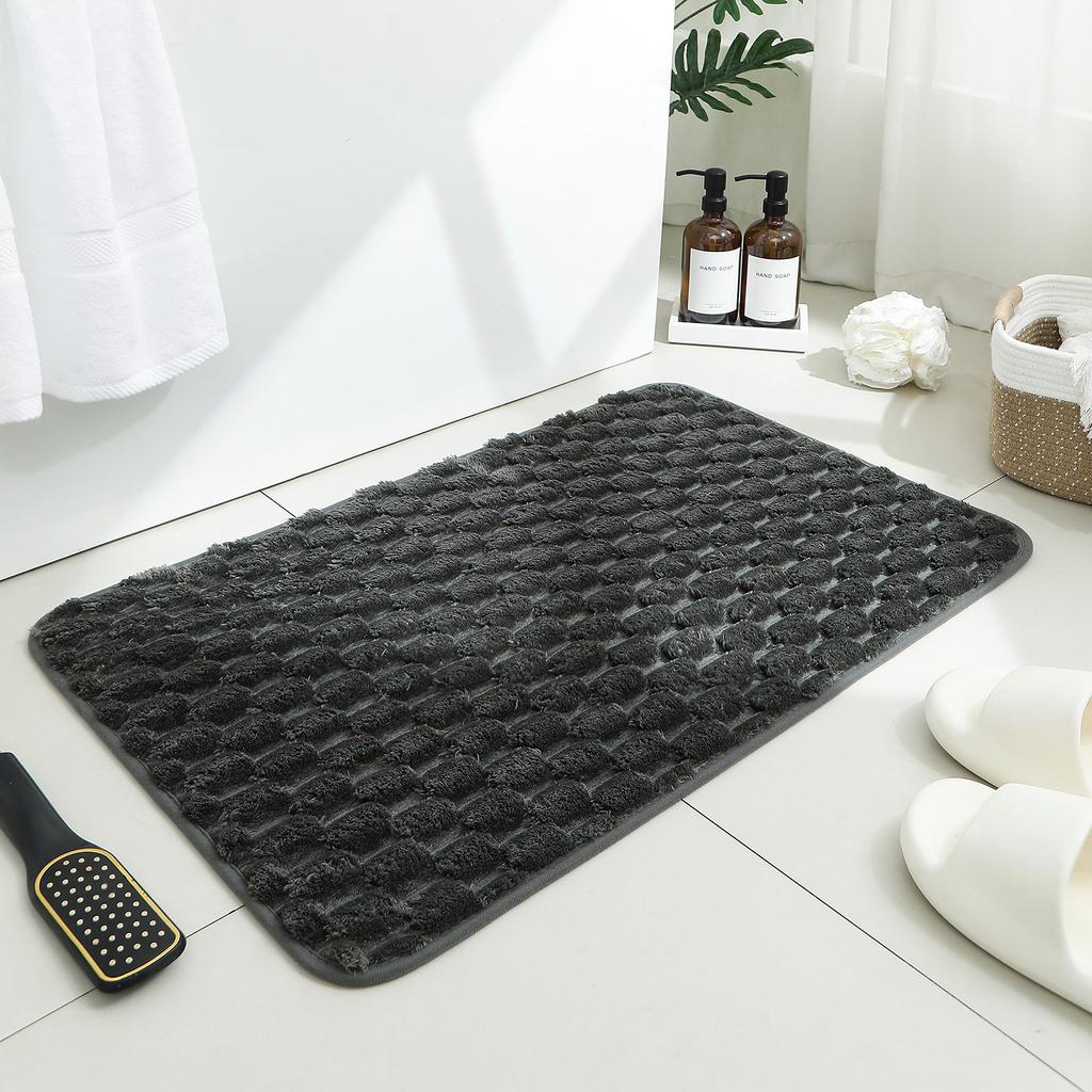 Badezimmerteppich-rutschfeste Badematte, ultraweicher Mikrofaser-Plüsch-Badezimmerteppich, saugfähiger Duschteppich, geeignet für Schlafzimmer us