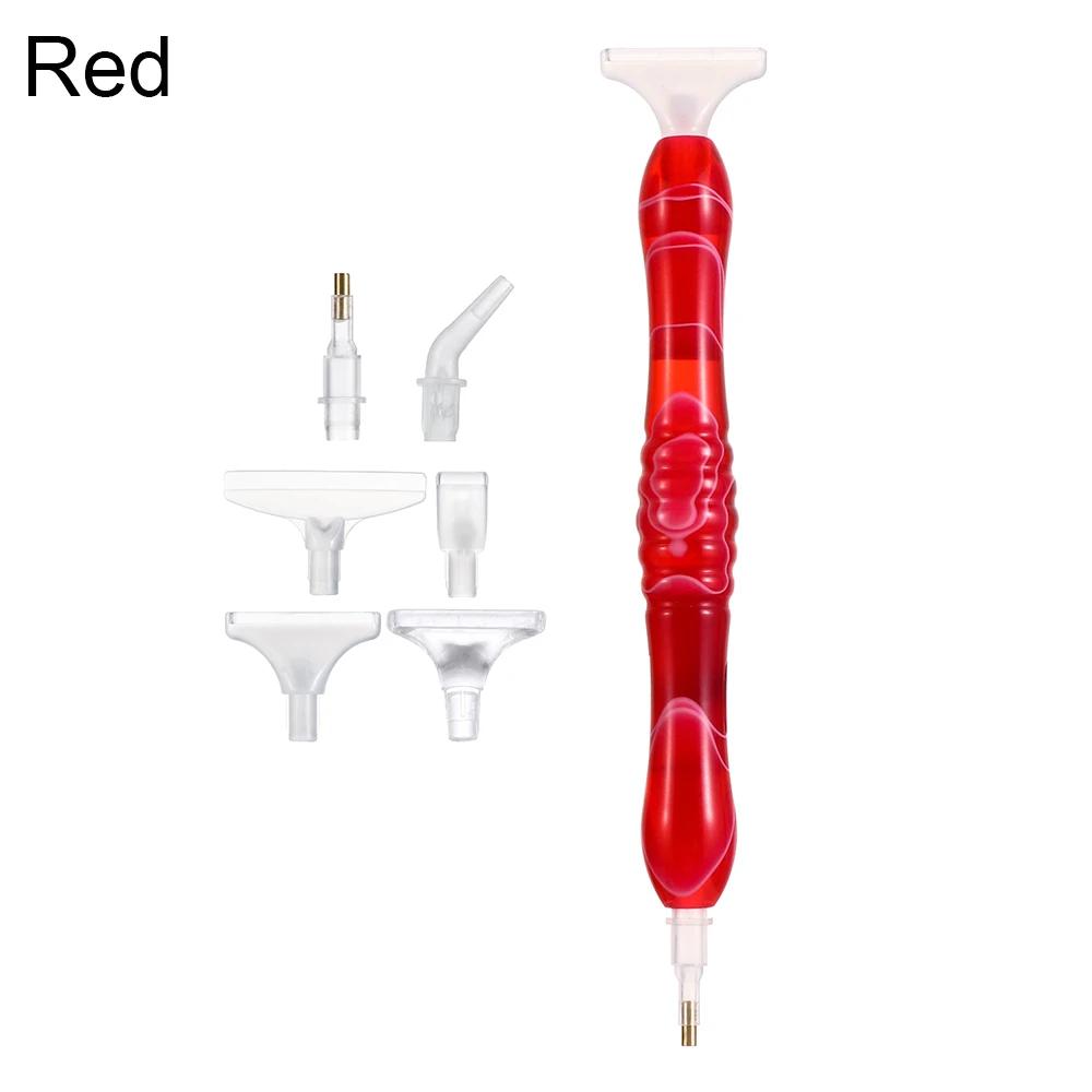 Resin Point Drill Pen 5D Diamond Painting Handmade Tool Kits for 5D Painting with Replacement Drill Picker Clay Tray Accessories