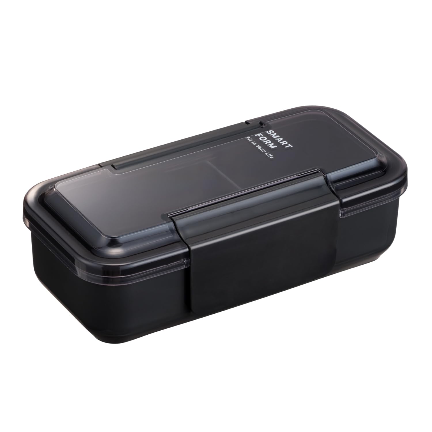 

Iwasaki Kogyo Bento Box Easy Care Lunch Box Slim 1 Tier 800ml Dark Gray and intake valve are integrated for easy cleaning Ag Antibacterial treatment