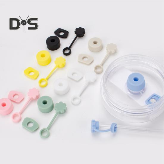 Silicone Straw Cap Leak-proof Stopper Set for Stanley Tumblers 3-Piece Tumbler Accessories Reusable Dishwasher Safe Spill Proof Stopper for Travel